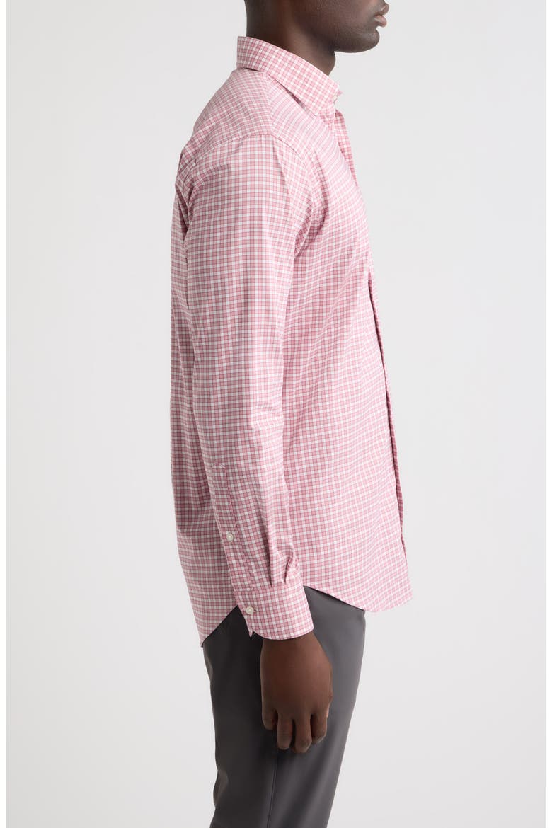 Atlas Crown Check Stretch Sport Shirt, Alternate, color, DUSTY ROSE