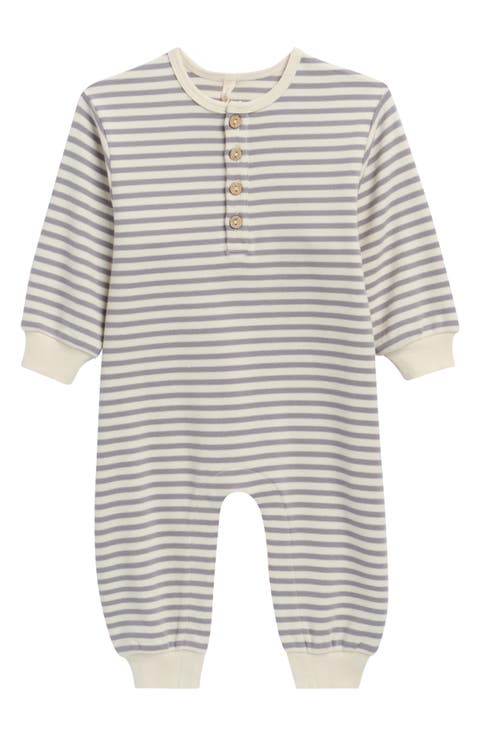 Kids' Stripe Stretch Organic Cotton Romper