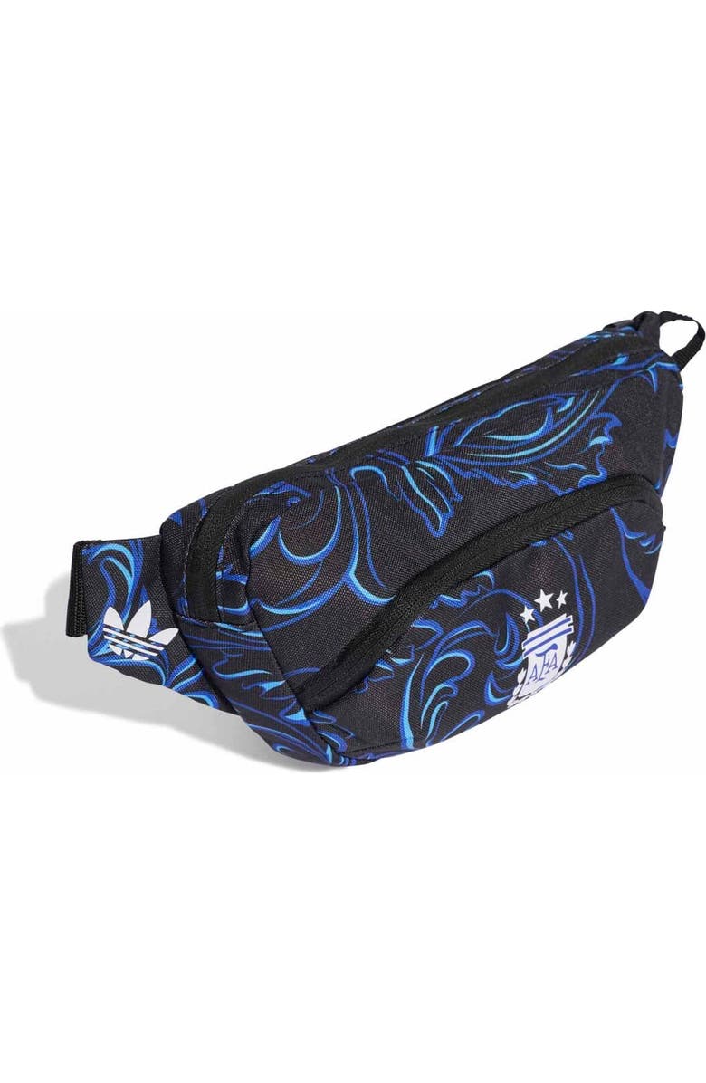 adidas Unisex adidas Black Argentina National Team Waist Bag, Alternate, color, Black