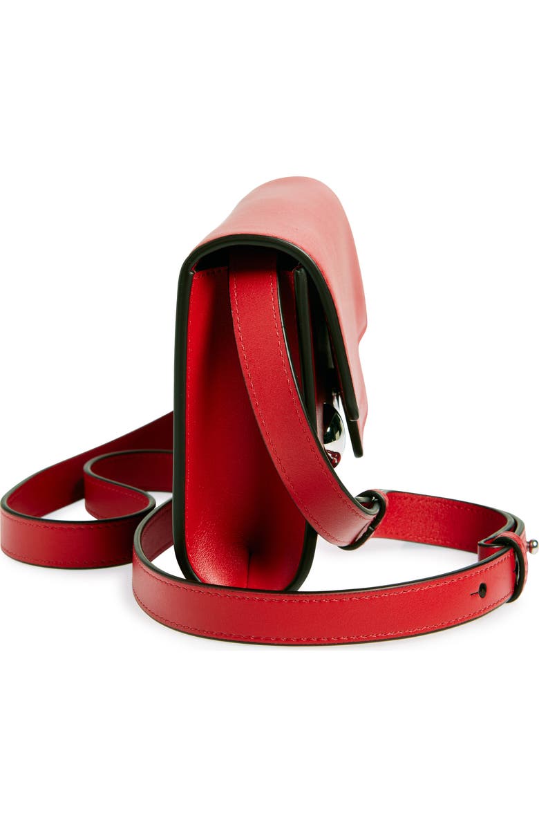 Marni Trunkaroo Leather Shoulder Bag, Alternate, color, Very/ Red