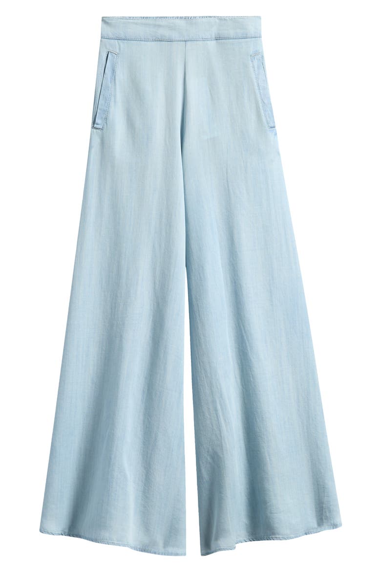 Kids' Wide Leg Pants, Main, color, LIGHT BLUE