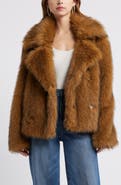 Open Edit Faux Fur Coat