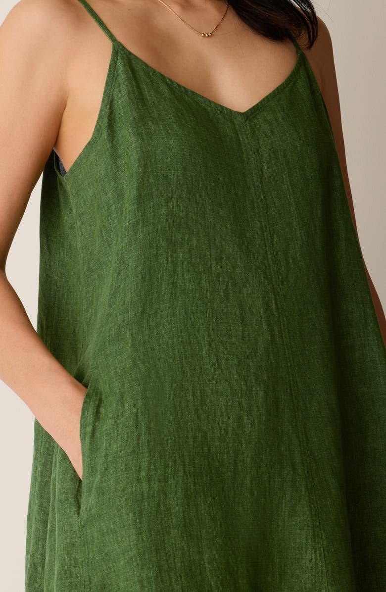 Eileen Fisher Organic Linen Lantern Shift Dress, Alternate, color, Field