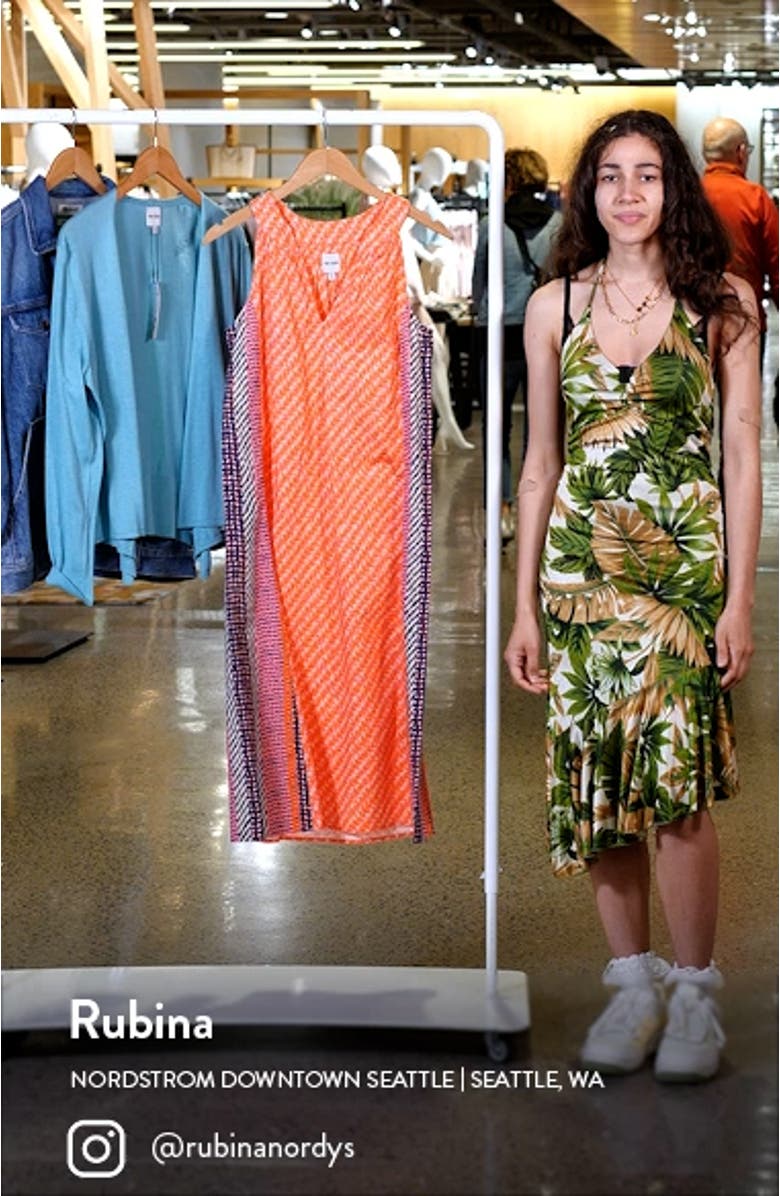 Spotty Stripes Sleeveless Midi Dress, sales video thumbnail