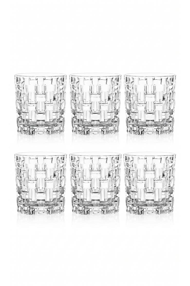 Bossa Nova Set of 6 Single Old Fashioned Glasses, 8oz, Main, color, Clear
