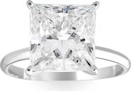 Bliss Diamond Certified 5Ct Princess Cut Diamond 14k Gold Engagement Ring Lab Grown