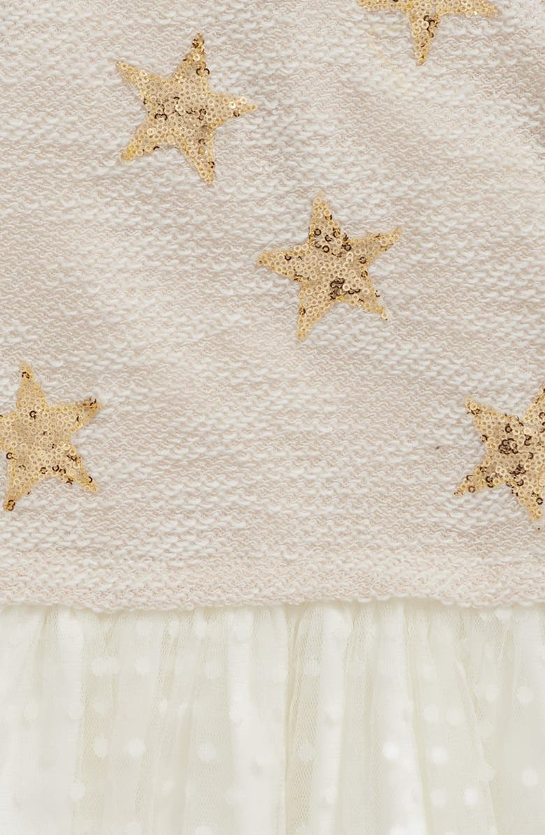 Pippa & Julie Sequin Star Drop Waist Dress, Alternate, color,