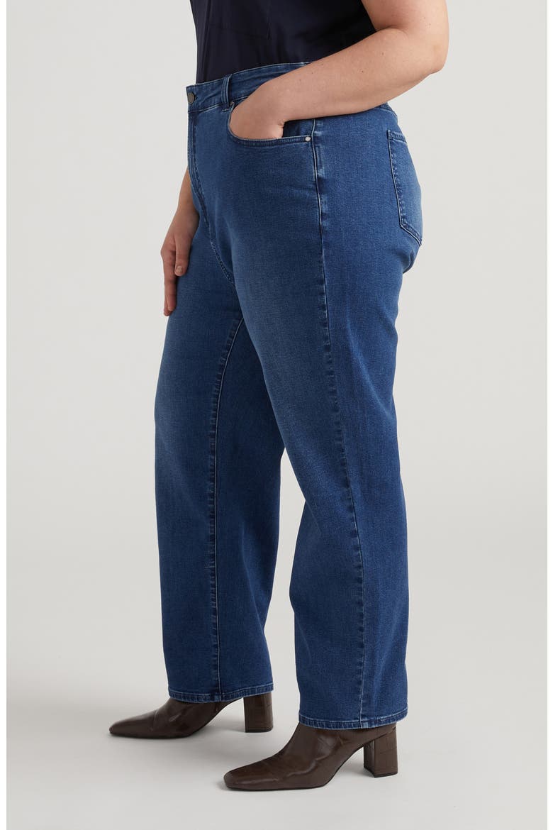 Ella Straight Leg Jeans, Alternate, color, TRUE BLUE
