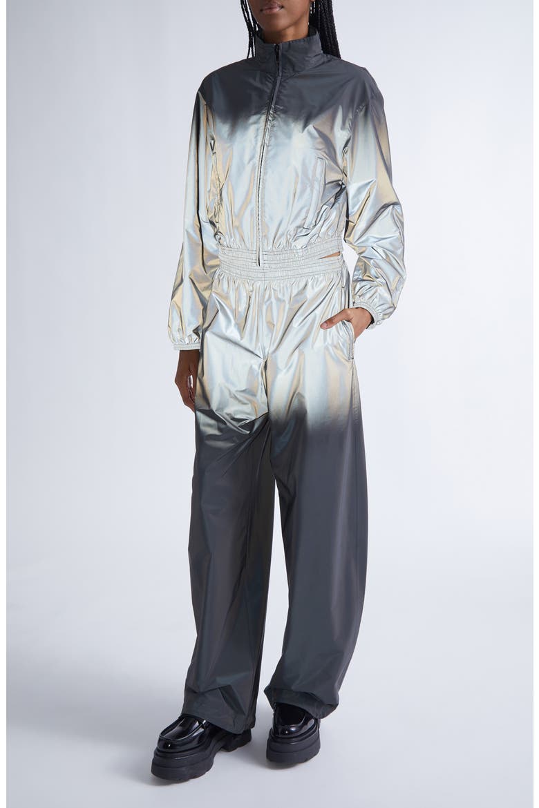 Gradient Reflective Track Pants, Alternate, color, SILVER/ BLACK