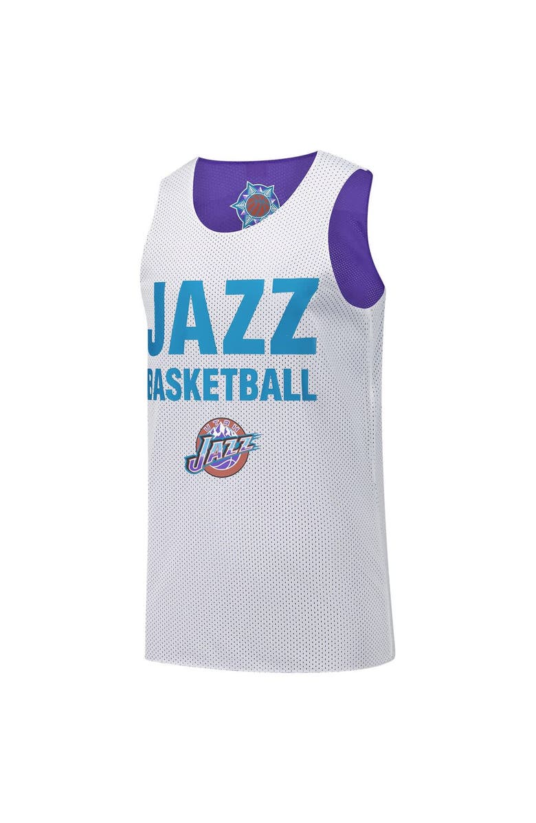 Mitchell & Ness Men's Mitchell & Ness Purple Utah Jazz Hardwood Classics Reversible Mesh Practice Jersey, Alternate, color, Purple