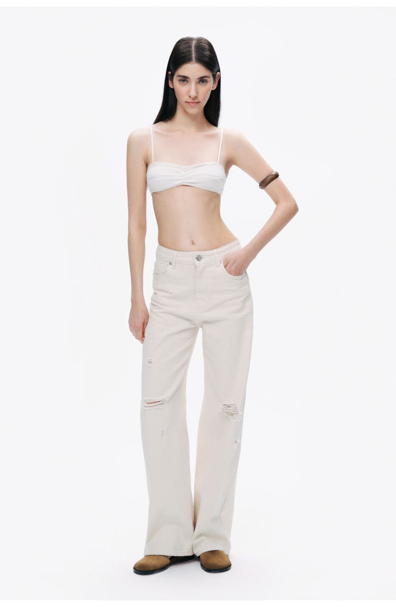 Nocturne Stone Detailed Wide Leg Jeans, Alternate, color, 