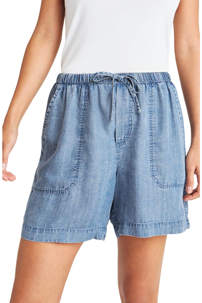 Angie Indigo Shorts, Alternate, color, INDIGO