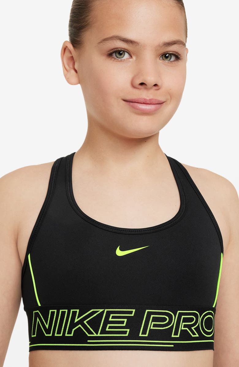 Nike Kids' Pro Swoosh Dri-FIT Sports Bra, Alternate, color, 