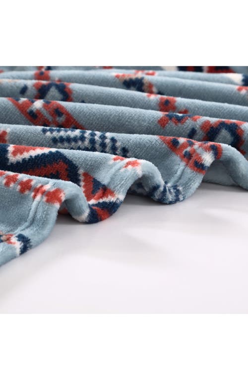 Wrangler Diamond Trail Throw Blanket In Blue