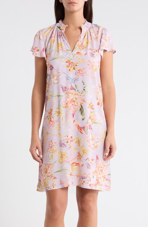 Baile Flutter Sleeve Nightie Nightgown