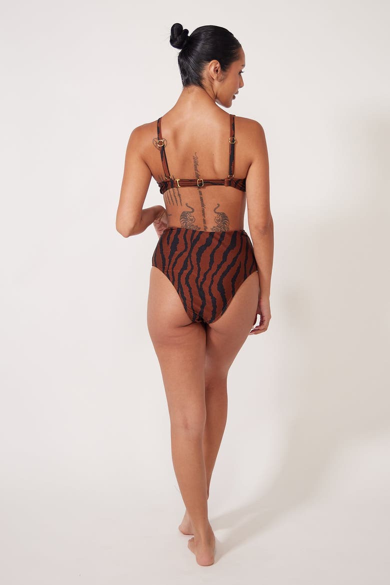 Blake Bikini Swim Bottoms, Alternate, color, Sahara