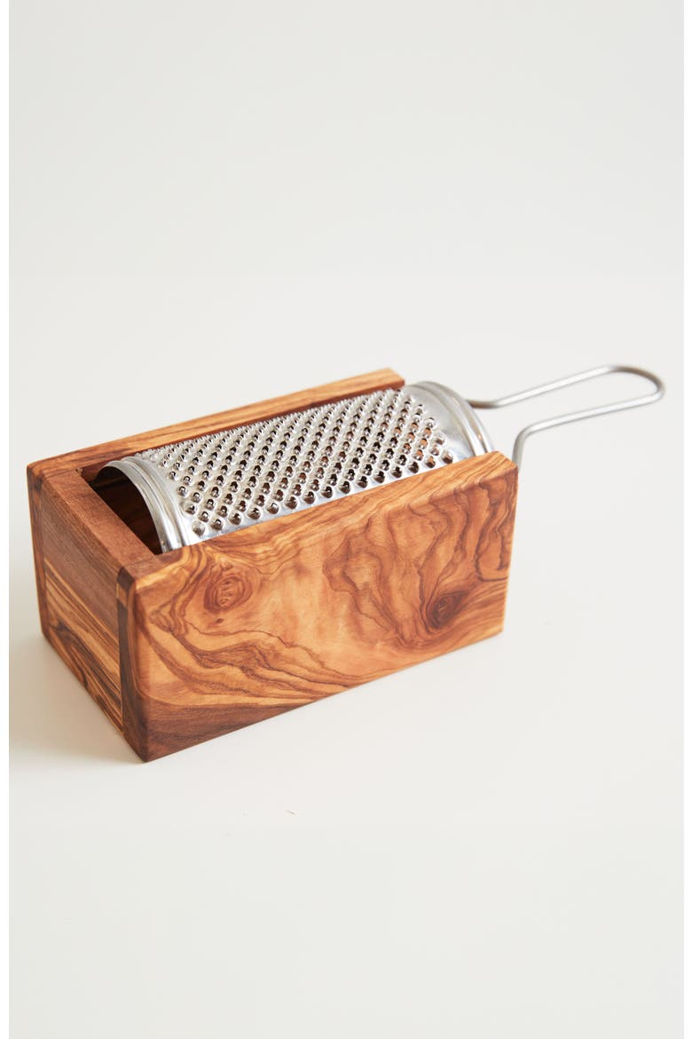 Olivewood Box Grater, Alternate, color, None