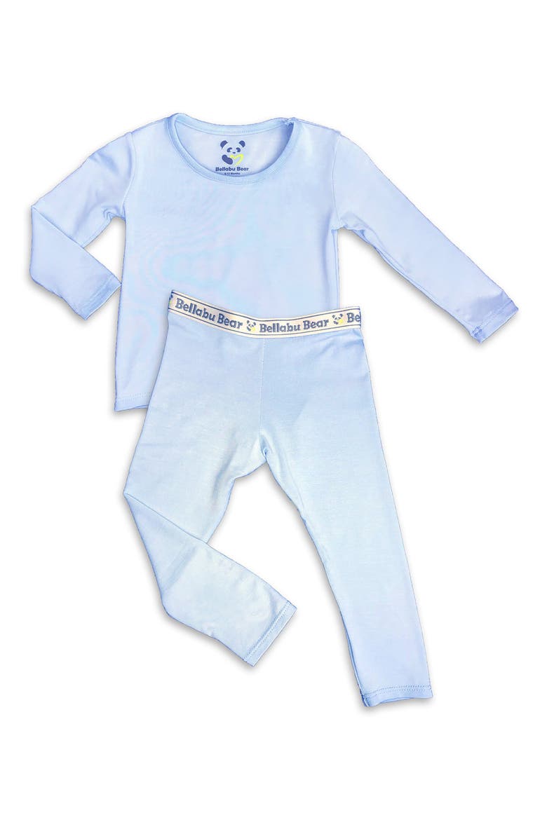 Kids' Sky Blue Set of 2 Piece Pajamas, Main, color, SKY BLUE