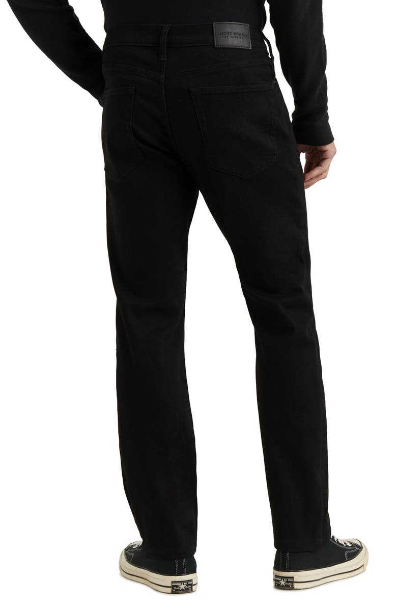 Lucky Brand 363 Advanced Stretch Straight Leg Jeans, Alternate, color, Black Rinse