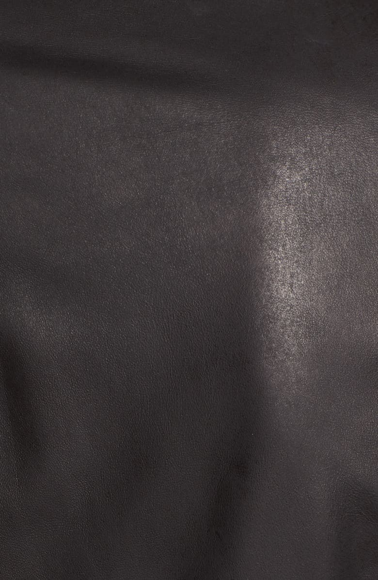 Tahari Skylar Leather Moto Jacket, Alternate, color, 