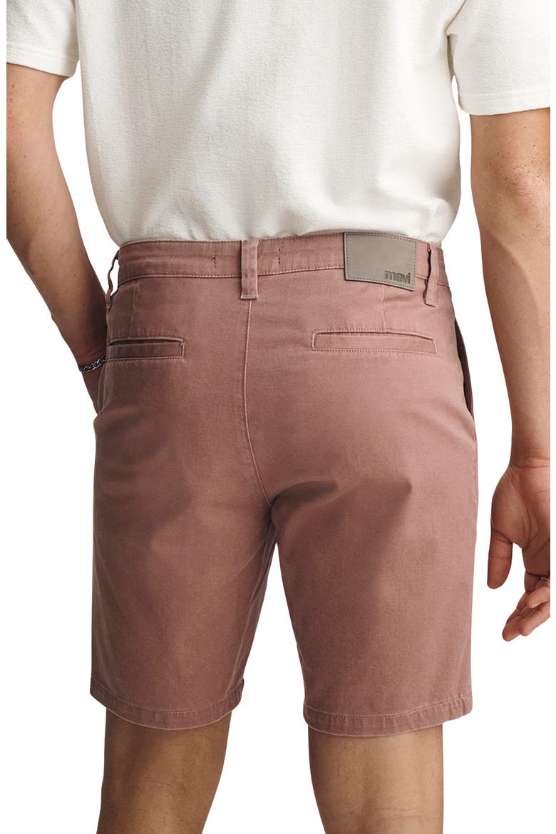 Noah Flat Front Stretch Twill Shorts, Alternate, color, ROSE VINTAGE COLORED