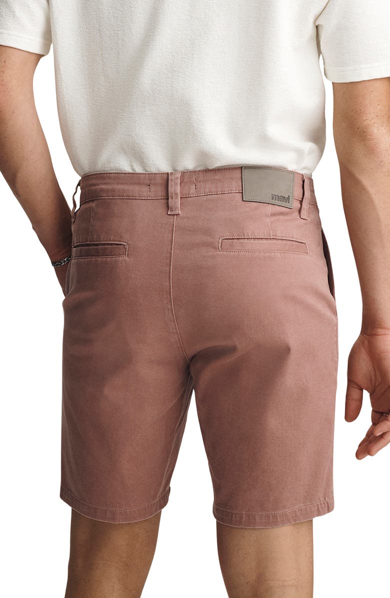Mavi Jeans Noah Flat Front Stretch Twill Shorts, Alternate, color, Rose Vintage Colored