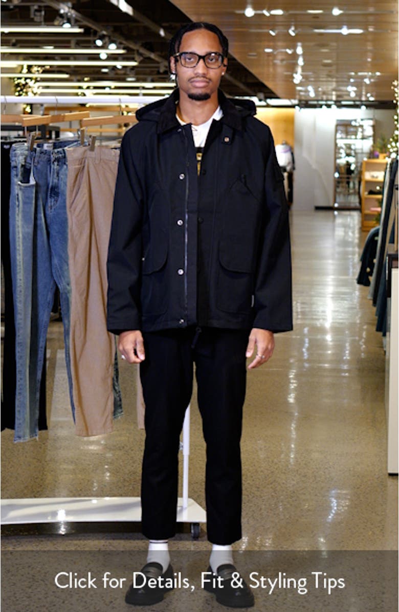 Clarton Nylon Canvas Jacket with Removable Hood, sales video thumbnail