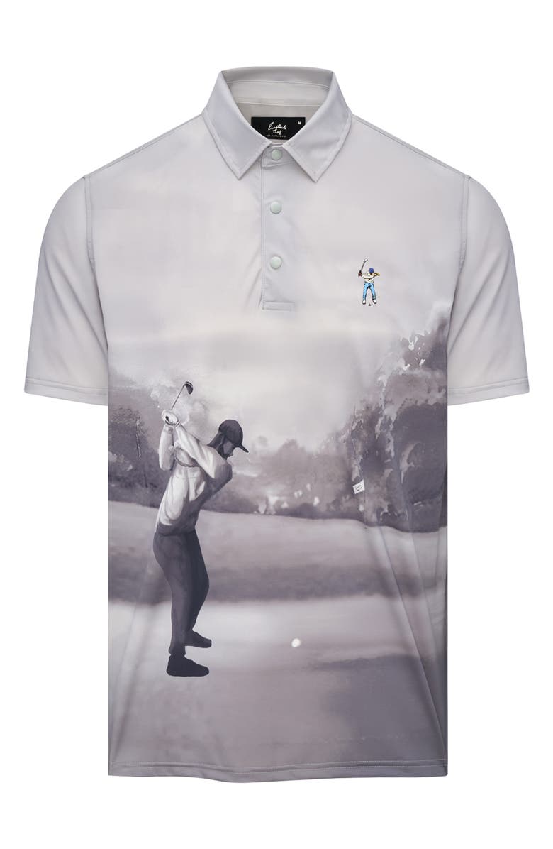 Eastside Golf Snap Placket Performance Golf Polo, Alternate, color, Cool Grey Tonal