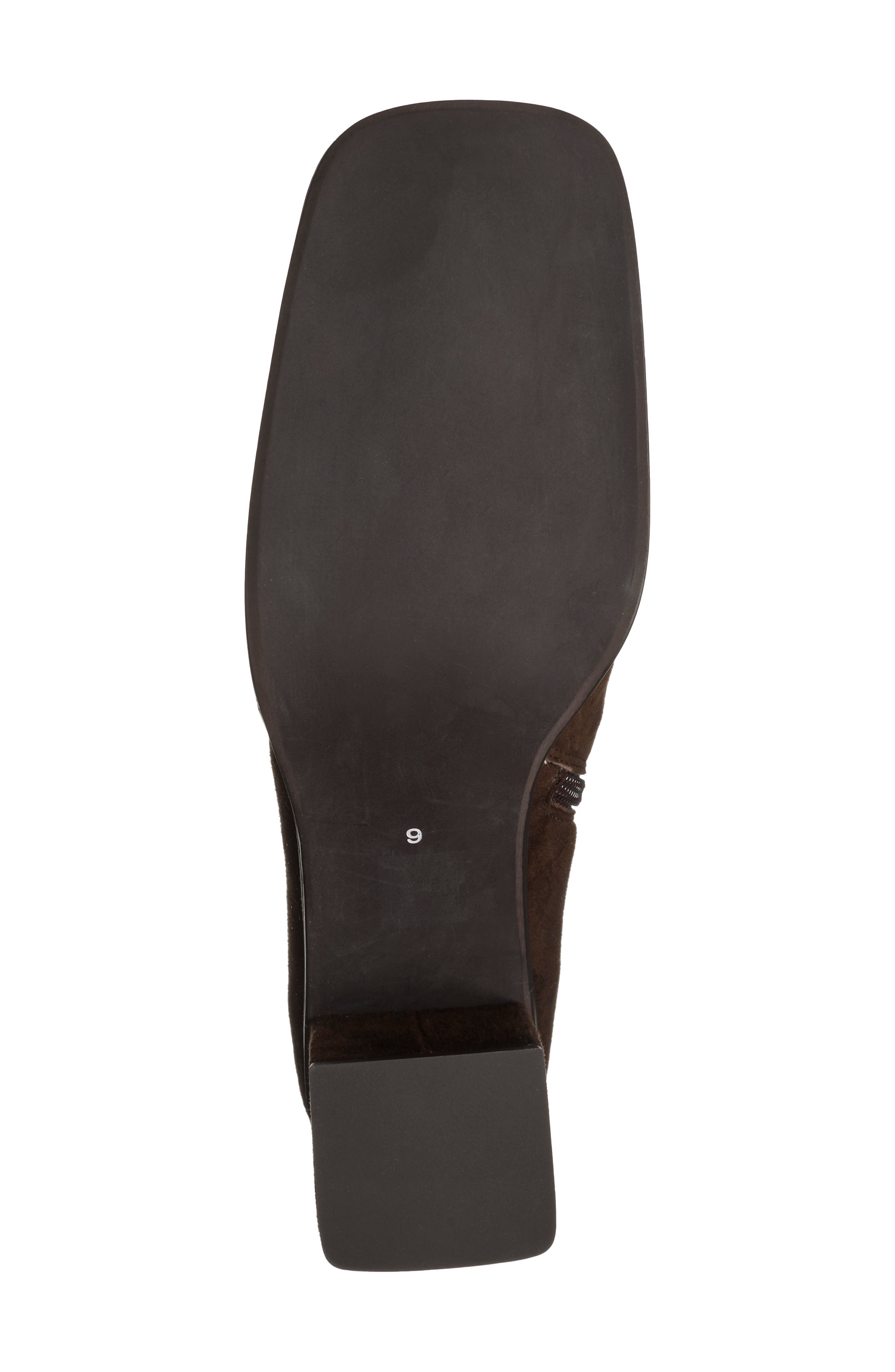 Theressa Block Heel Bootie, Alternate, color, BROWN SUEDE