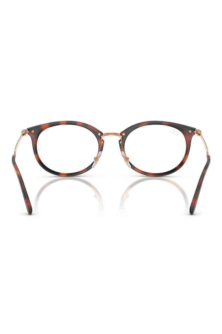 53mm Oval Optical Glasses, Alternate, color, STRIPED HAVANA