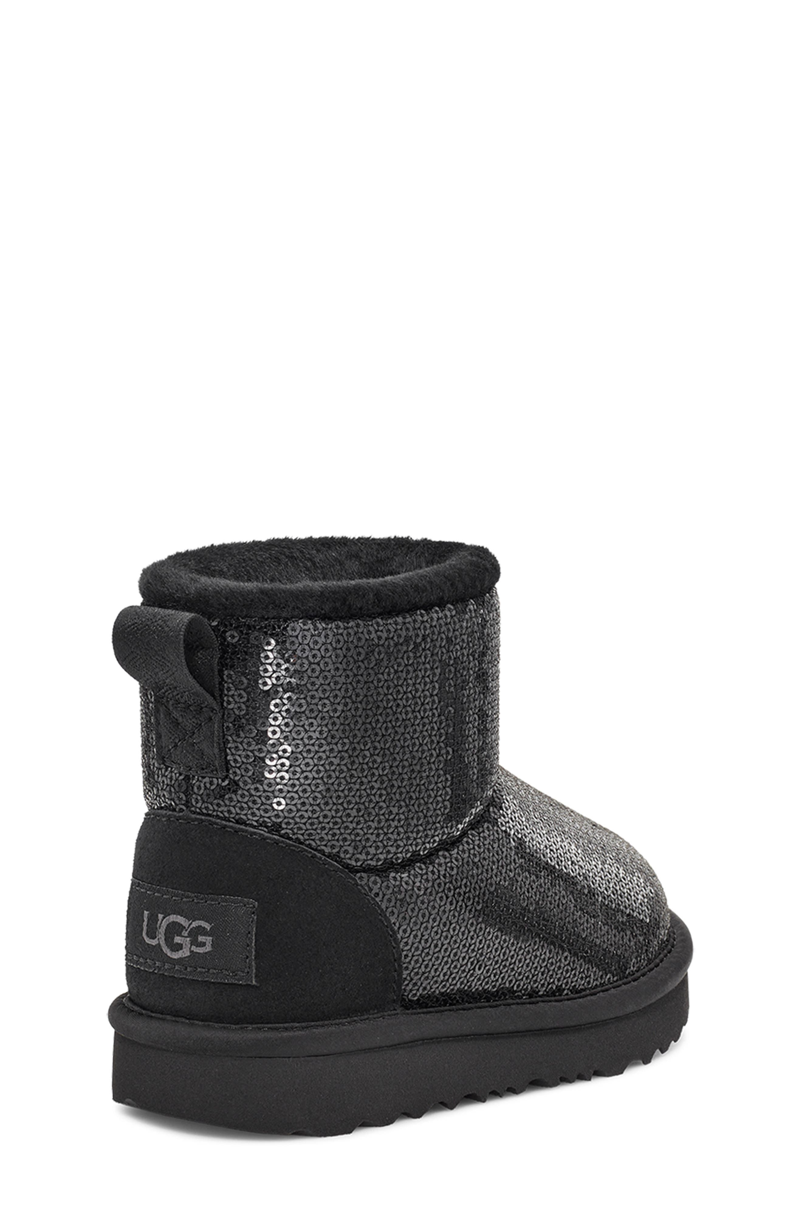 UGG<sup>®</sup> Kids' Classic Mini Sequin Boot, Alternate, color, 