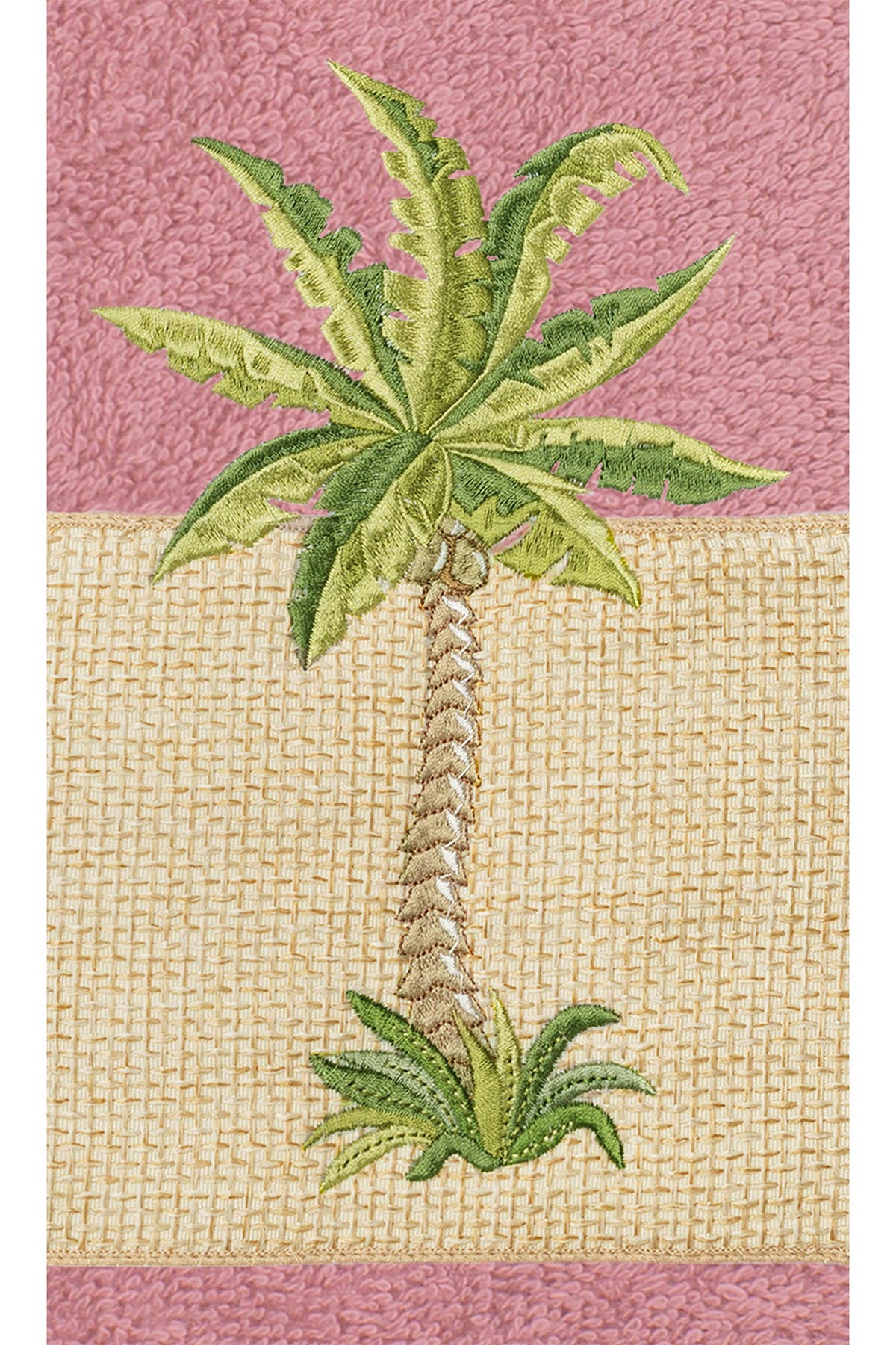 Linum Home Textiles Colton Embellished Hand Towel - Set of 2 - Tea Rose ...
