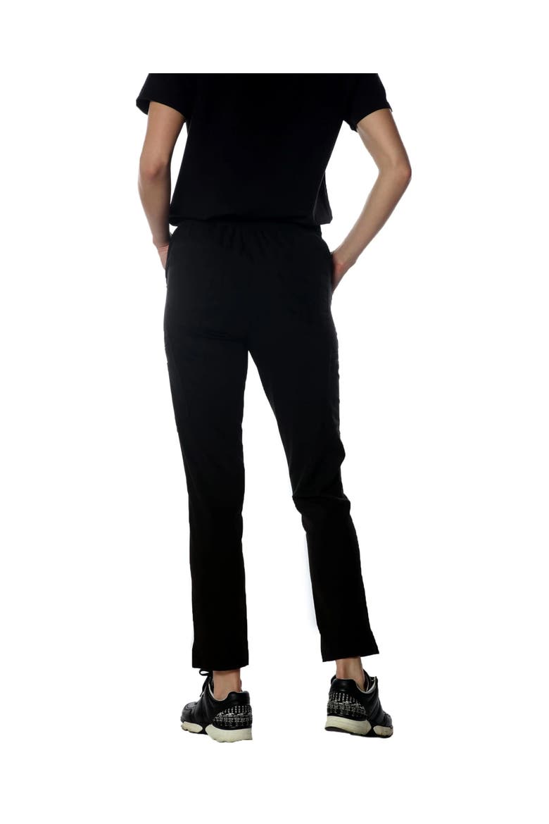 Reus Open Bottom Scrub Pants, Alternate, color, Black