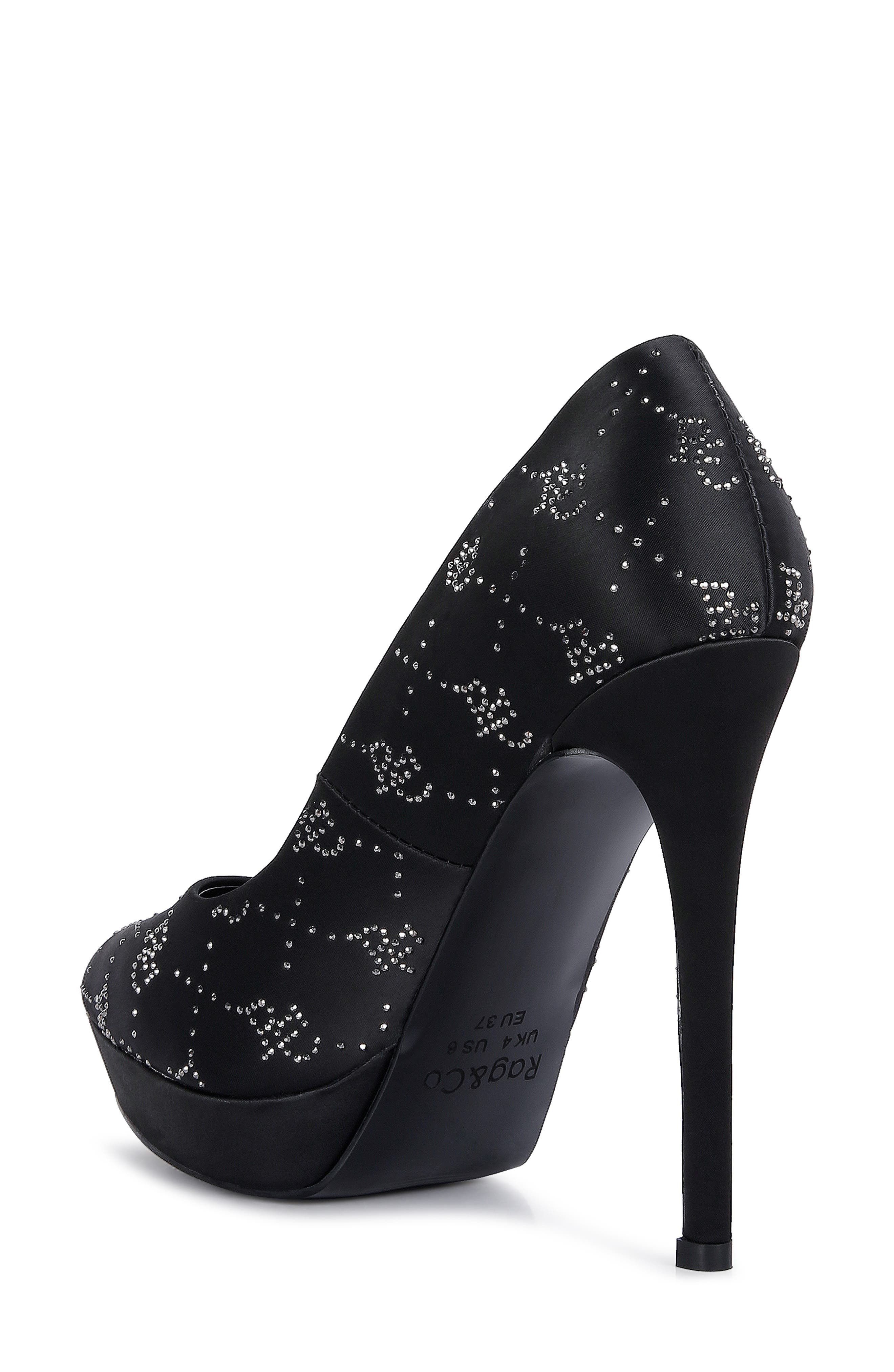 Rag & Co Ballard Monogram Satin Pump, Alternate, color, 