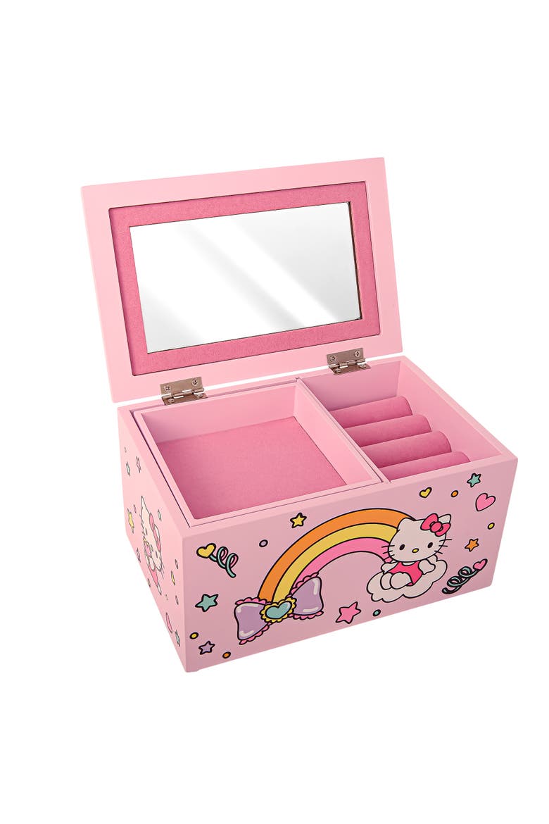 Pink Wood Jewelry Box, Alternate, color, Pink