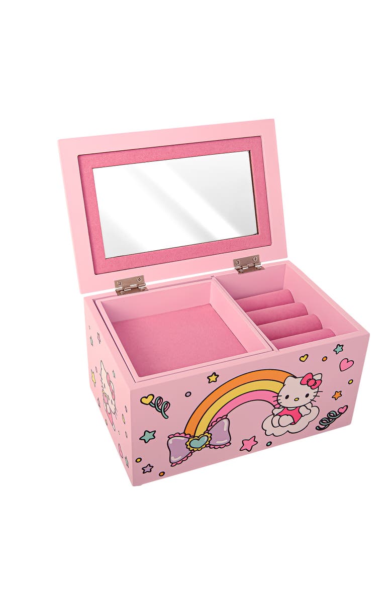 Hello Kitty Pink Wood Jewelry Box, Alternate, color, Pink