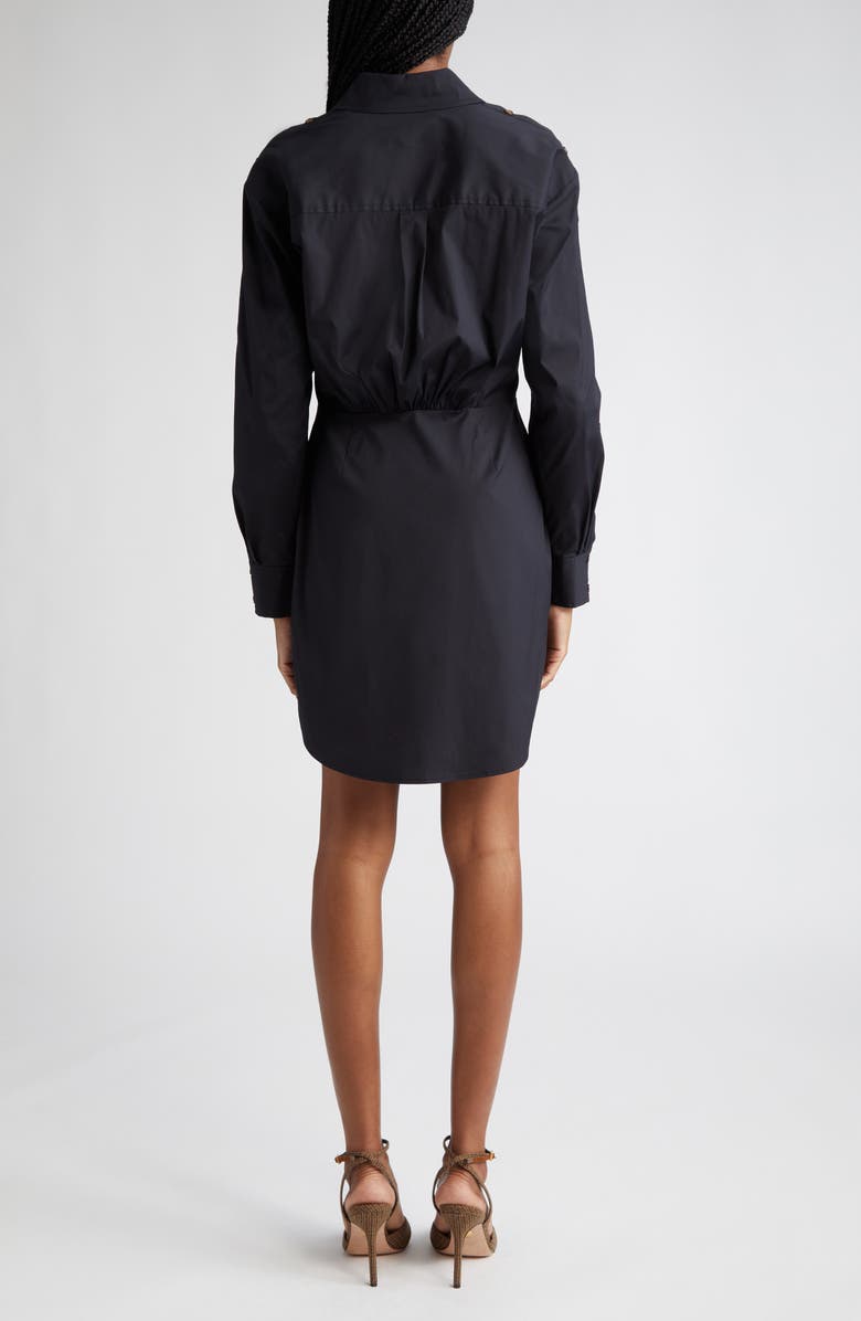 Veronica Beard Rae Button Long Sleeve Mini Shirtdress, Alternate, color, 