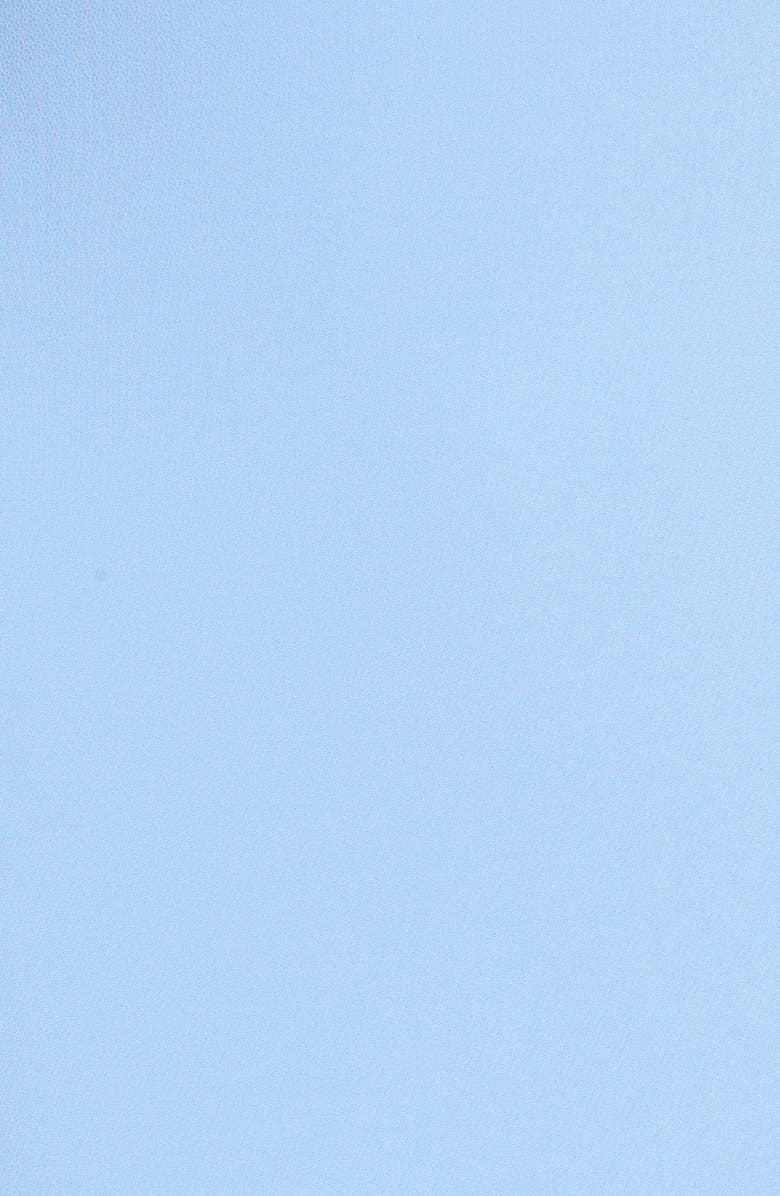 Badgley Mischka Collection Badgley Mischka Ruffle Shoulder Gown, Alternate, color, 