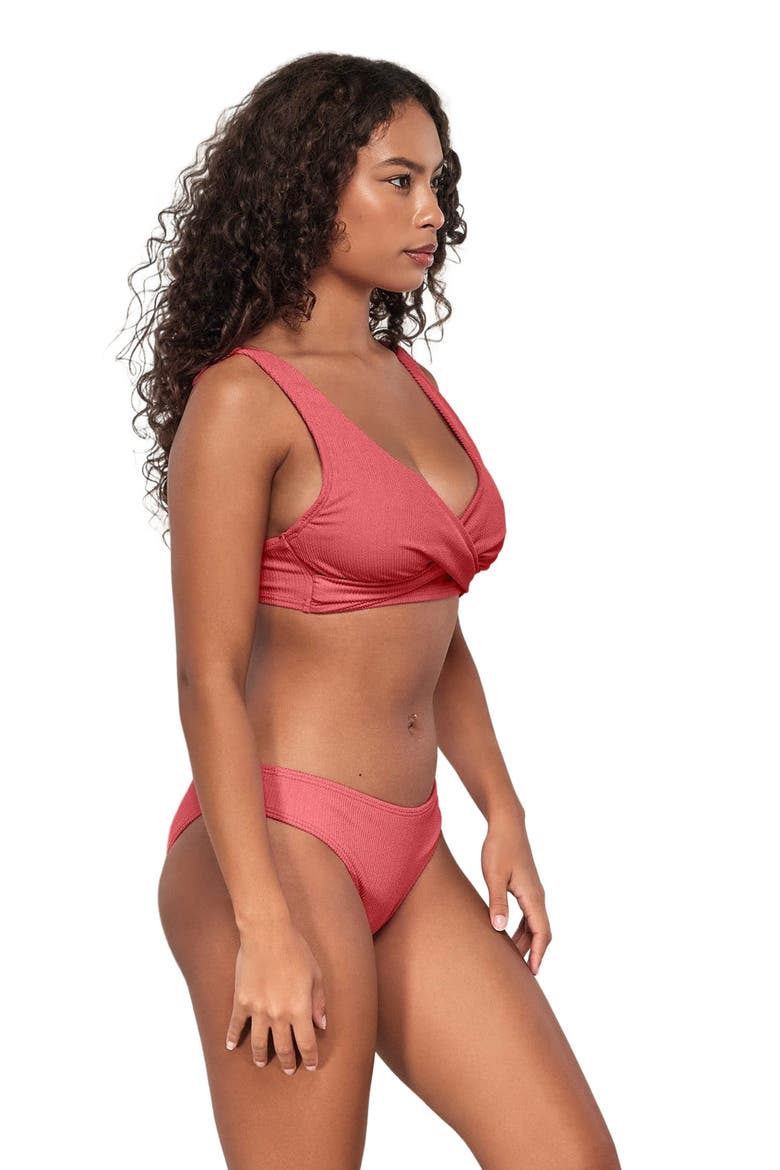 Mirabella Bikini Swimsuit Top - F Cup, Alternate, color, Hibiscus Tea