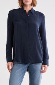 AG Shiela Button-Up Cupro Shirt