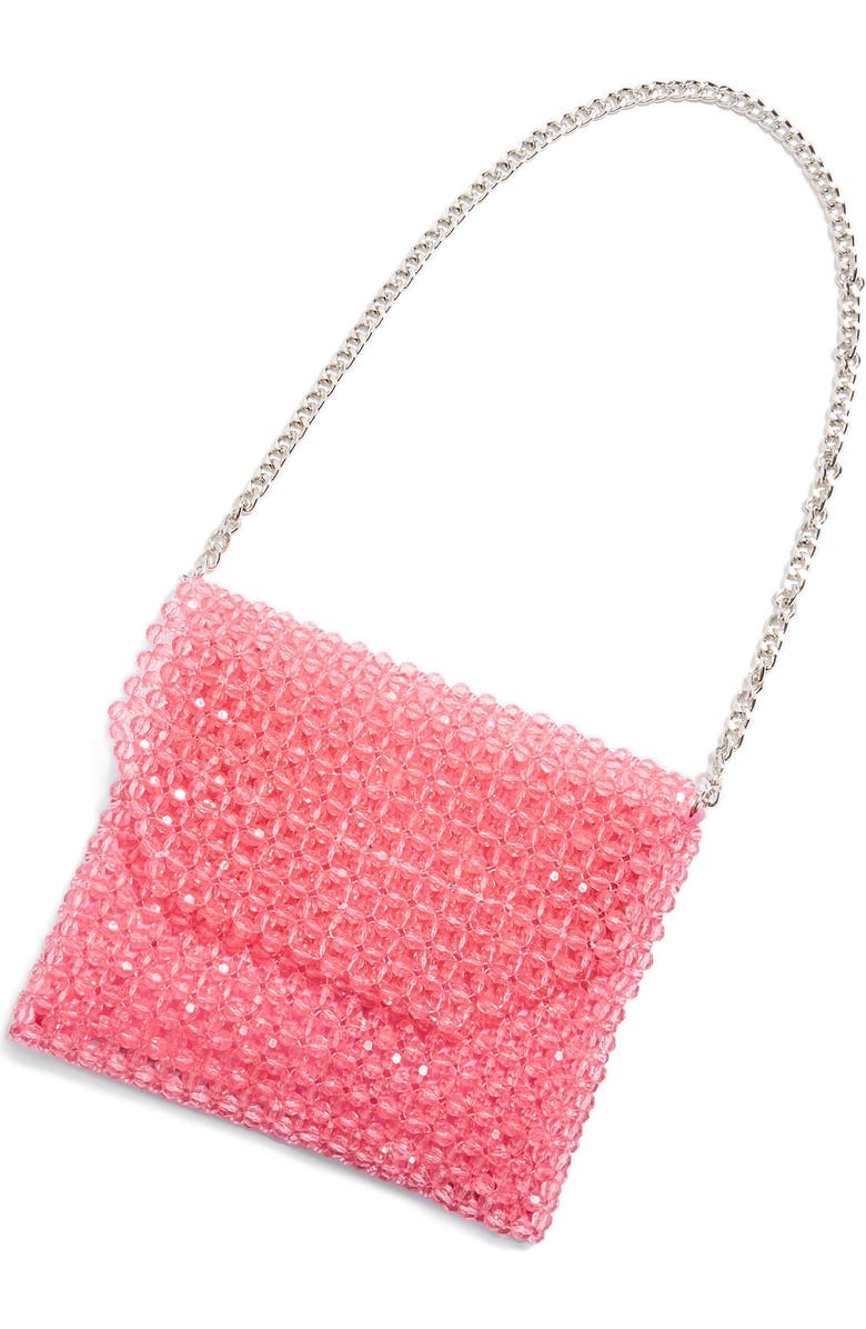 Topshop Zizi Beaded Shoulder Bag, Alternate, color,