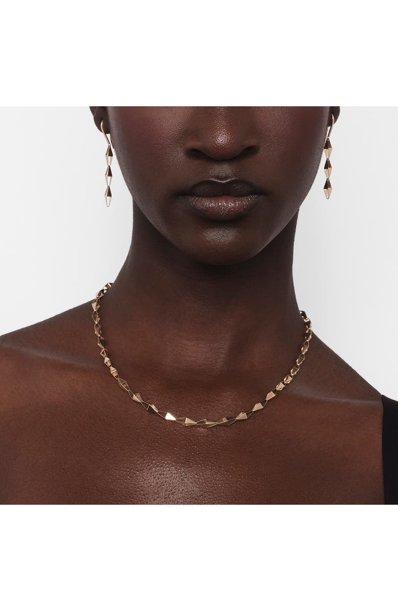 LANA 14K Gold Laser 3D Kite Chain Necklace, Alternate, color, Yellow