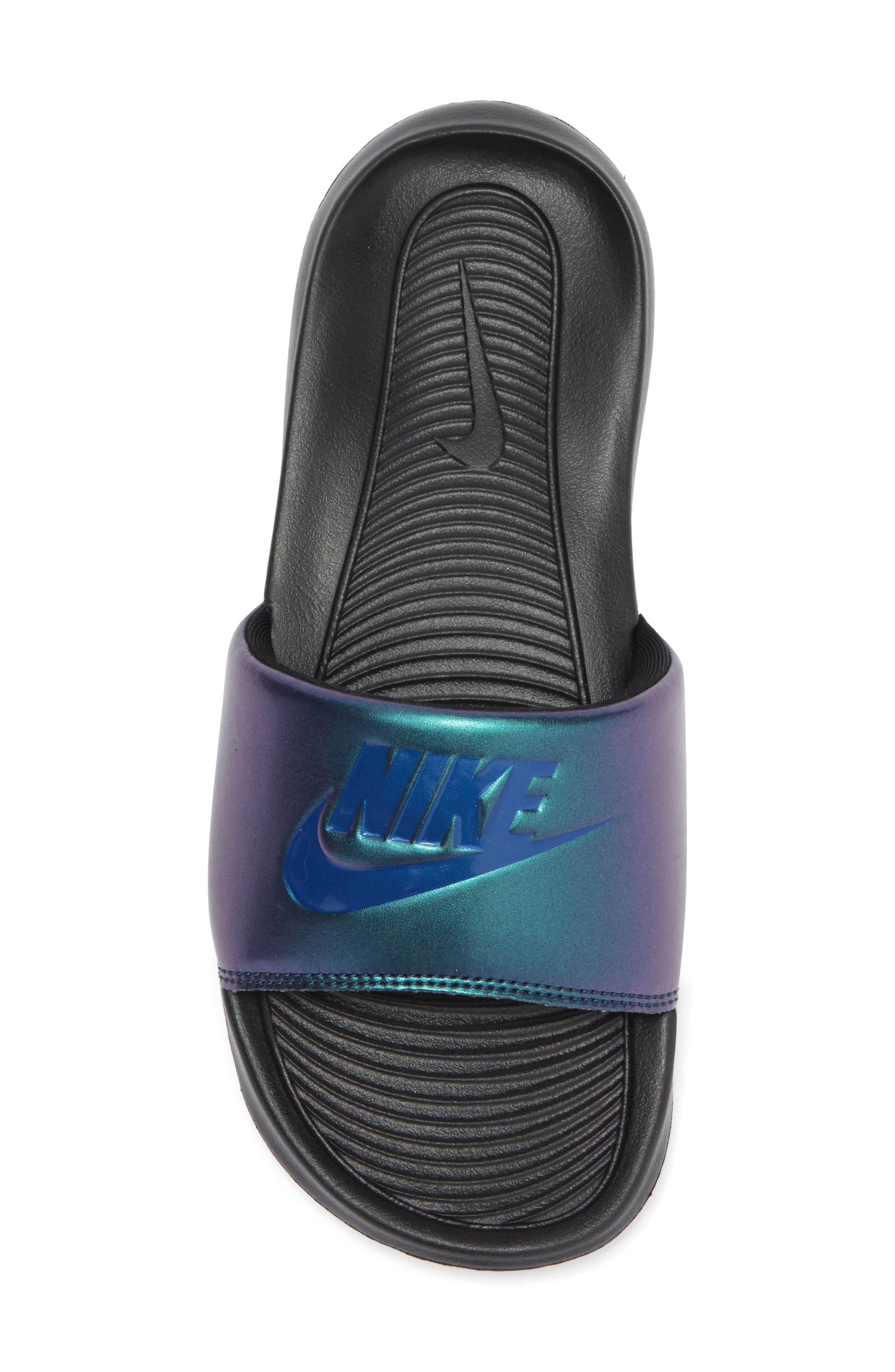 Victori Slide Sandal, Alternate, color, 001 BLACK/MNNAVY