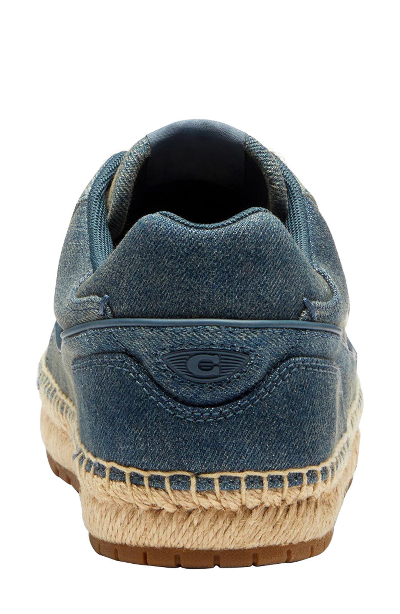 COACH Soho Espadrille Sneaker, Alternate, color, Denim.