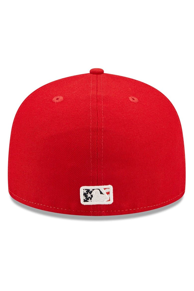 Men's New Era Red Oakland Athletics 2022 4th of July On-Field 59FIFTY Fitted Hat, Alternate, color, Red