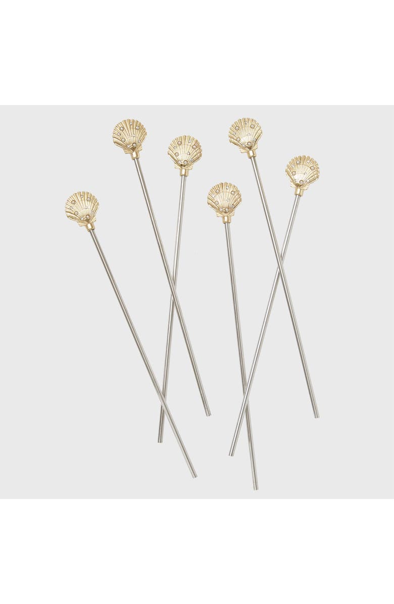 Joanna Buchanan Swizzle sticks, Alternate, color, Silver