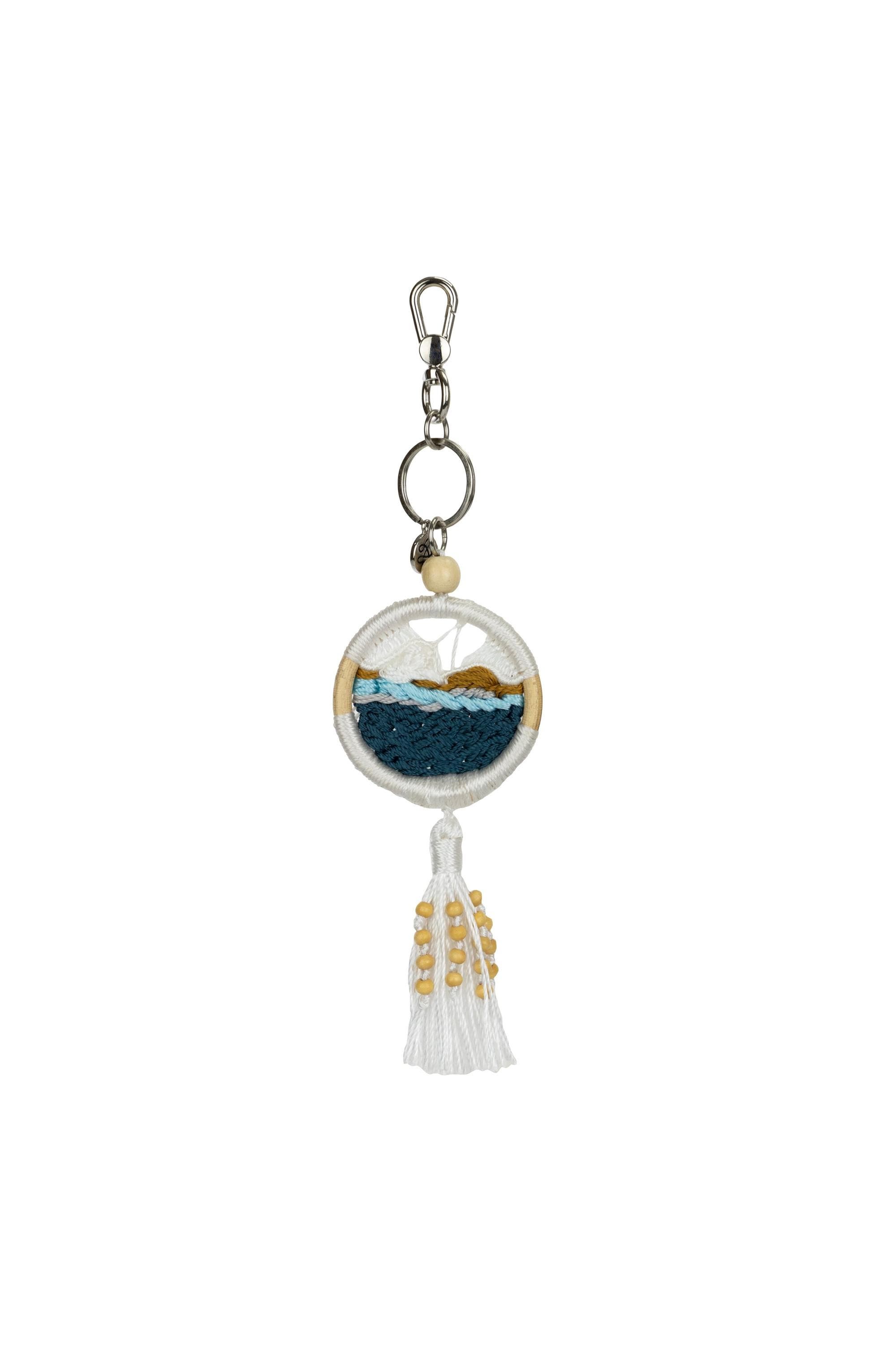 The Sak Yarnicharmz Hand Crochet Dangle - Ocean Wave, Alternate, color, Wave