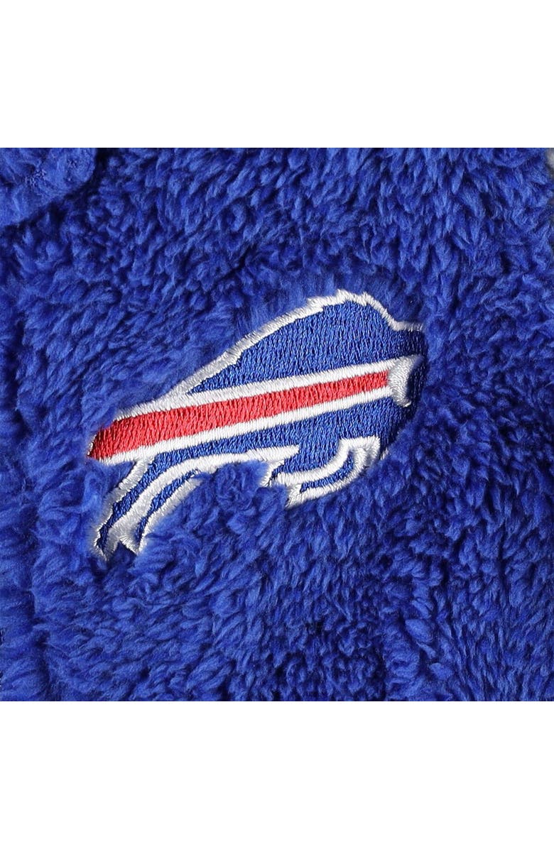Outerstuff Newborn & Infant Royal/Gray Buffalo Bills Game Nap Teddy Fleece Bunting Full-Zip Sleeper, Alternate, color, 