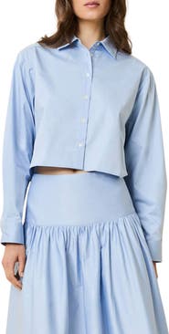 Solid & Striped The Cropped Avril Button-Up Shirt