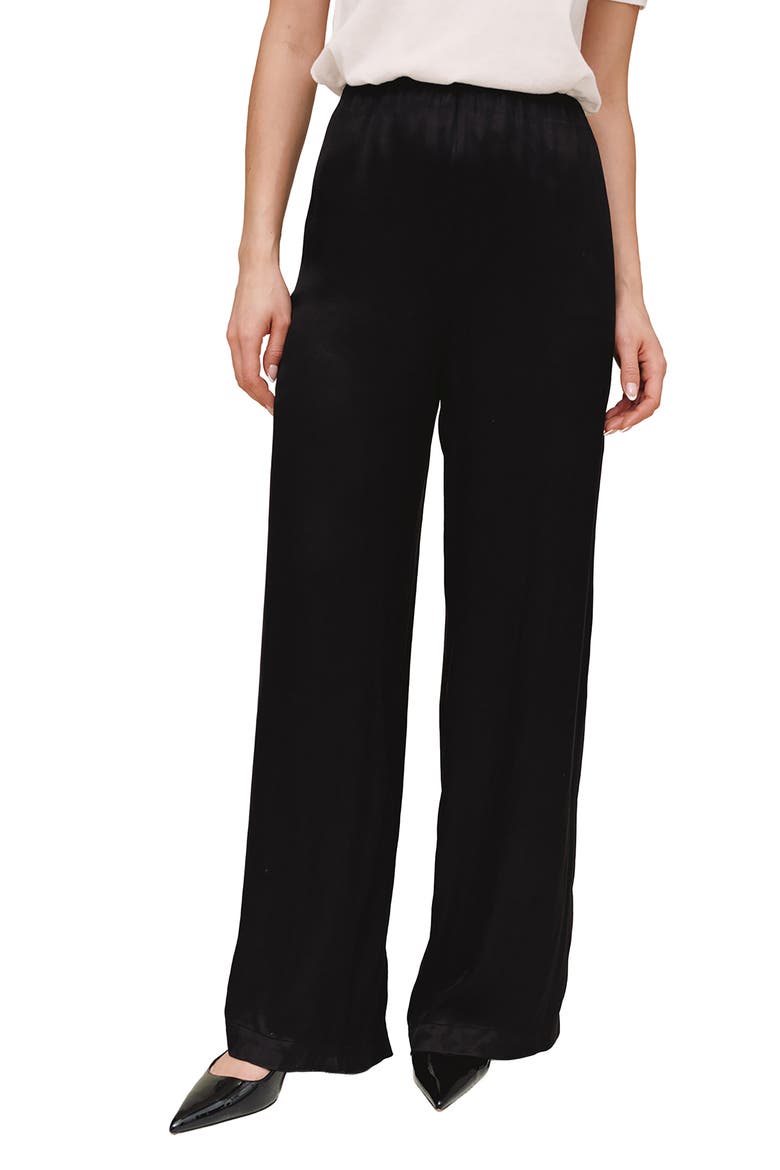 Wide Leg Pants, Main, color, BLACK